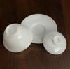 Unpolished Jade Porcelain 120ml Tea Brewing Bowl - Pure White, Ice Type, Lidded for Home Use.