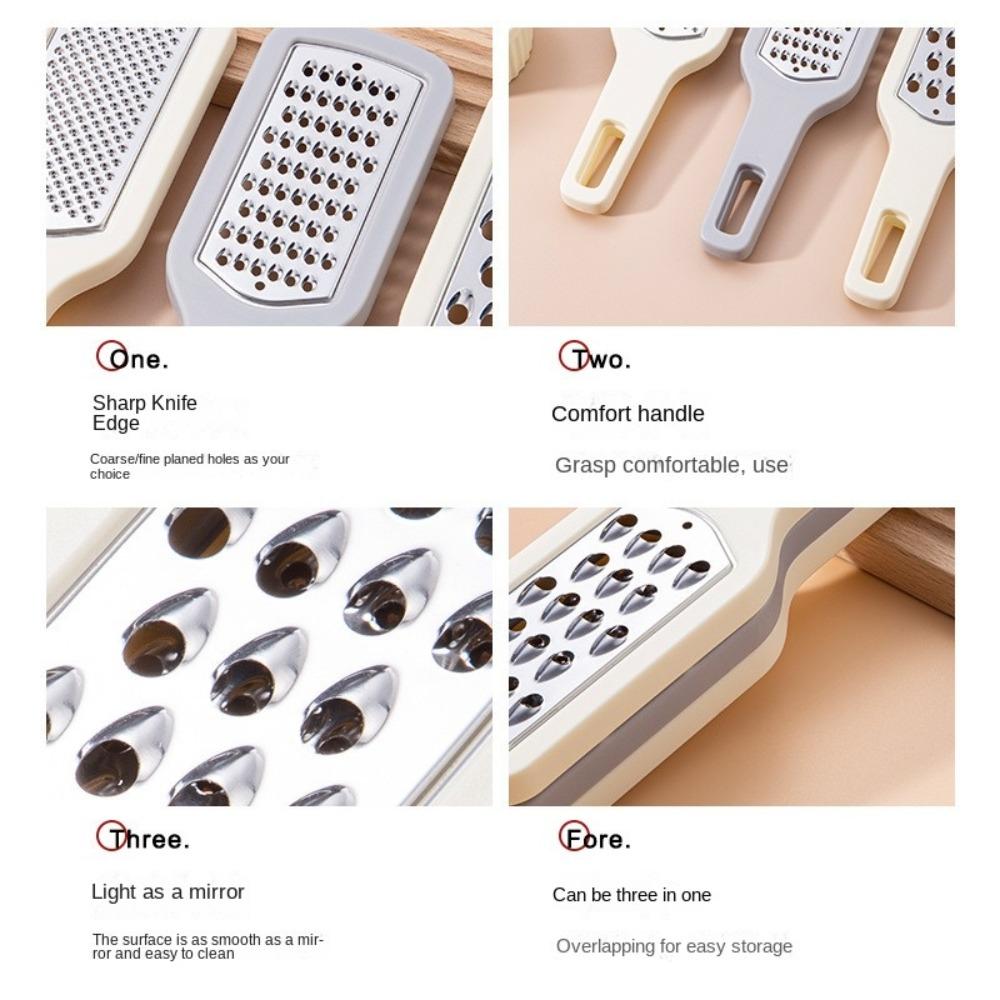 Wipe Evenly Cheese Grater 3 in 1 Vegetable Shredder Durable Potato Peeler Kitchen