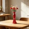 Gown-Shaped Elegant Dress Vase Twisted Design Decorative Vase  Home Desktop Decorations