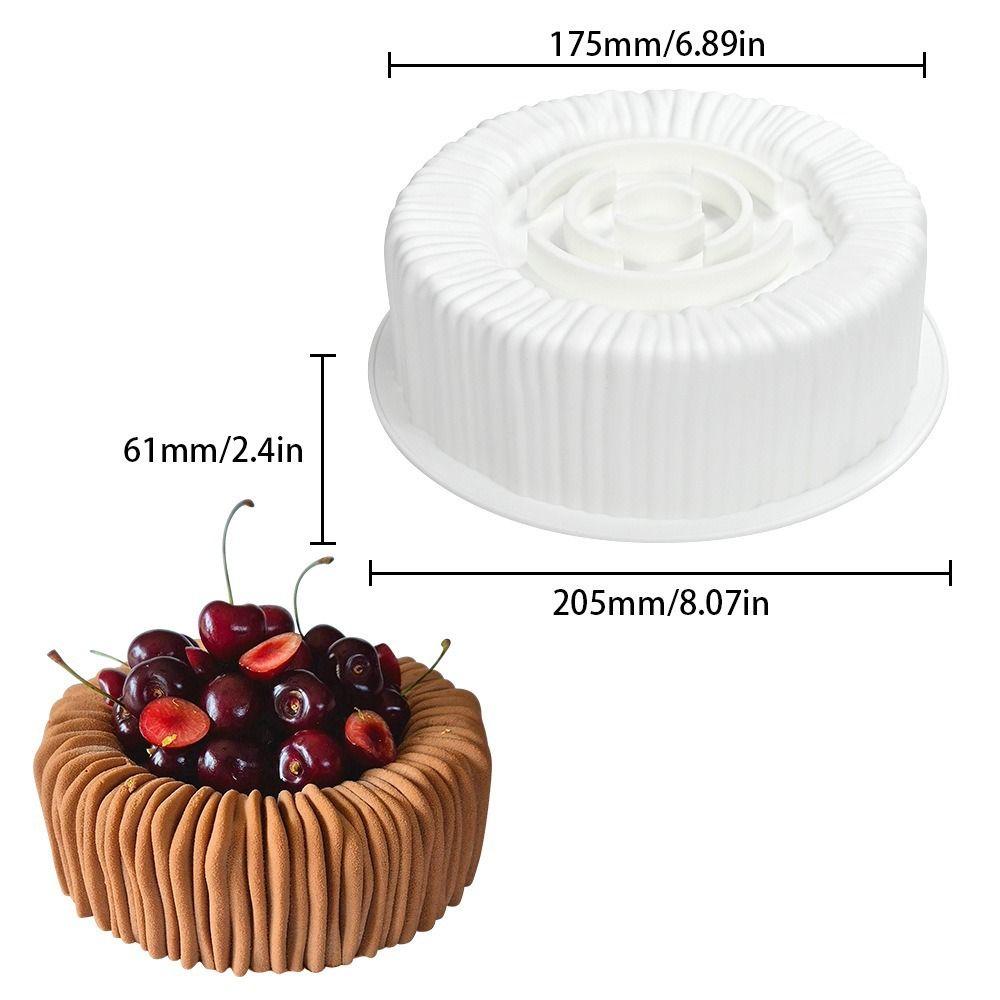 Silicone Material Chocolate Mousse Mould Dessert Making 3D Soap Candle Wax Mould