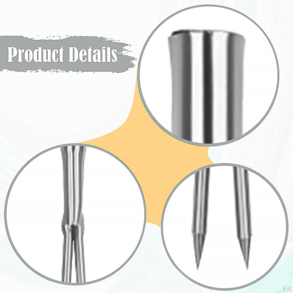 Hand Rake Cultivator Compact Stainless Steel Thickened Prong Garden Fork Tool for Weeding