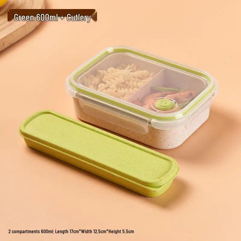 ZISIZ Wheat Straw Microwaveable Lunch Box