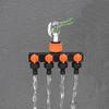 Four-Way Outdoor Garden Water Splitter Valve Connector