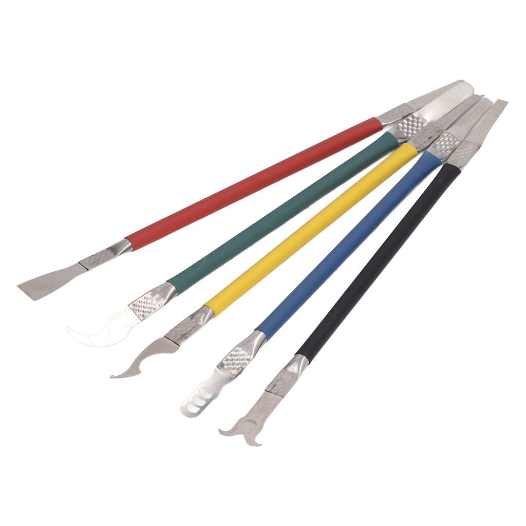 5PCS Metal Scraper Bar Double Head Opening Pry Bar Removal Tool for Mainboard Chip Maintenance