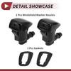 HEROFFIX Toyota Camry 2002-2006 Front Window Nozzles Window Wiper Nozzle Wiper Washer Jet No.85381AA042 Black Plastic