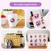 50 Gothic Creative Trend Pink Skull Stickers Diy Hand Account Materials Halloween Party Decoration Graffiti