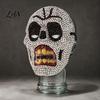 Sparkling Rhinestone Mask Halloween Skull Full Face Mask, Sparkly Masquerade Eye-catching Stage Prop for Party, Adjustable Strap Cosplay Women