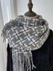 Women Winter Knit Scarf Headscarf Ladies Men Casual Preppy Plaid Tassel Warm Scarve Pashmina Mujer Male Foulard Wrap Shawl New