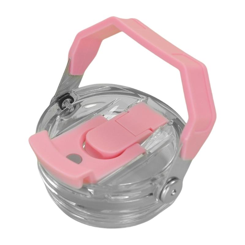 Практичная пластиковая крышка для стакана с ручкой, непроливающаяся конструкция, для стаканов 30 унций, крышка-флип с соломинкой, герметичная крышка для бутылки