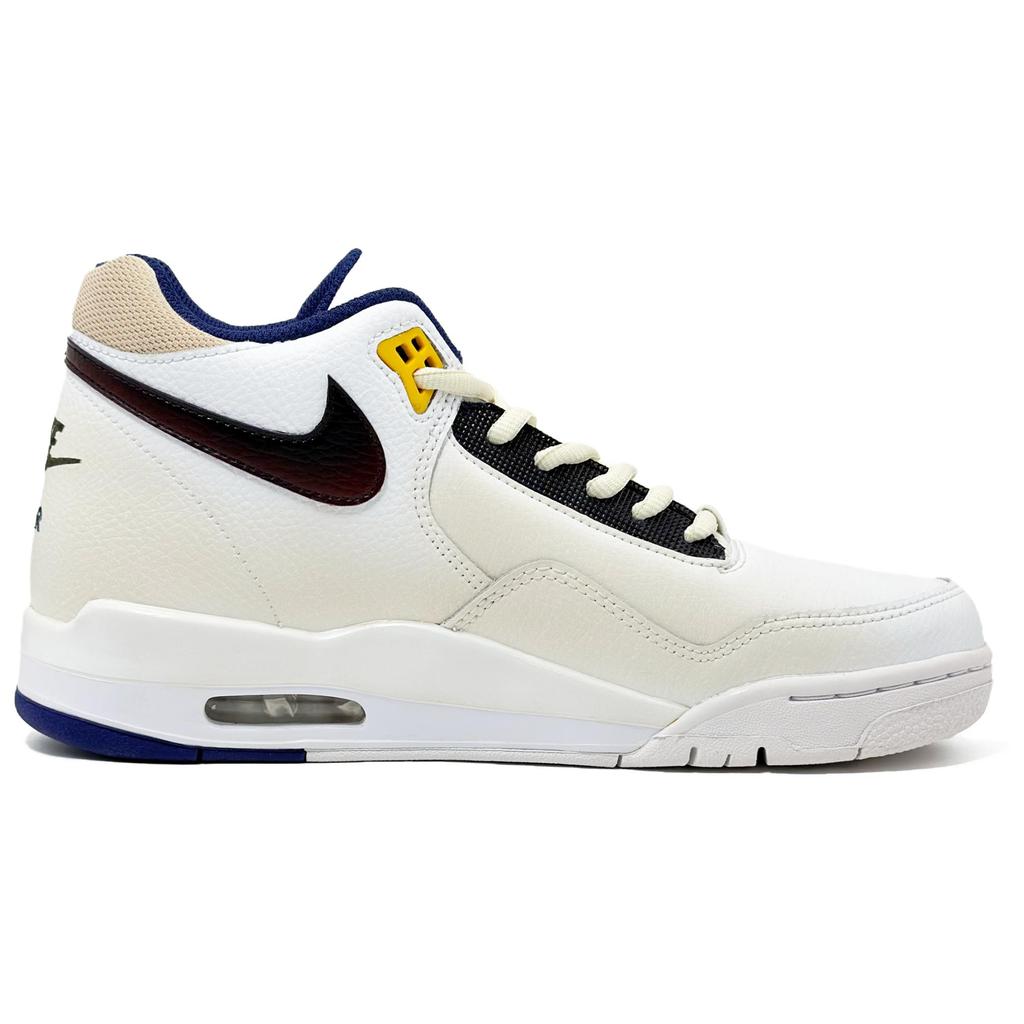 Nike Flight Legacy Dämpfung Abriebfeste Dämpfung, Verschleißfeste Mittelhohe Vintage Basketballschuhe Herren Ecru BQ4212-102(Team1416-)