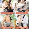 Teacher Recommended X Published In Baby Carrier Hip Seat Shoulder Bag Sling Baby Strap Baby 20kg Baby Gift 2WAY Plaisiureux [Nursery Kodomoe] (black)