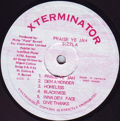 LP-Schallplatte SIZZLA Praise Ye Jah NONE XTerminator 1997 Jamaika Reggae Ska Dub Gebraucht