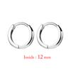 Minimal Glossy Hoop Earrings Gold Color Tiny Cartilage Earrings Piercing Accessory Trendy Female Hoops For Men 6/8/10/12/15mm