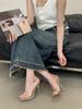 Fashion Eilyken Fashion Open Toe Buckle Strap Women Sandals Sexy PVC Transparent Thin High Heels Sandals Stripper Party Shoes
