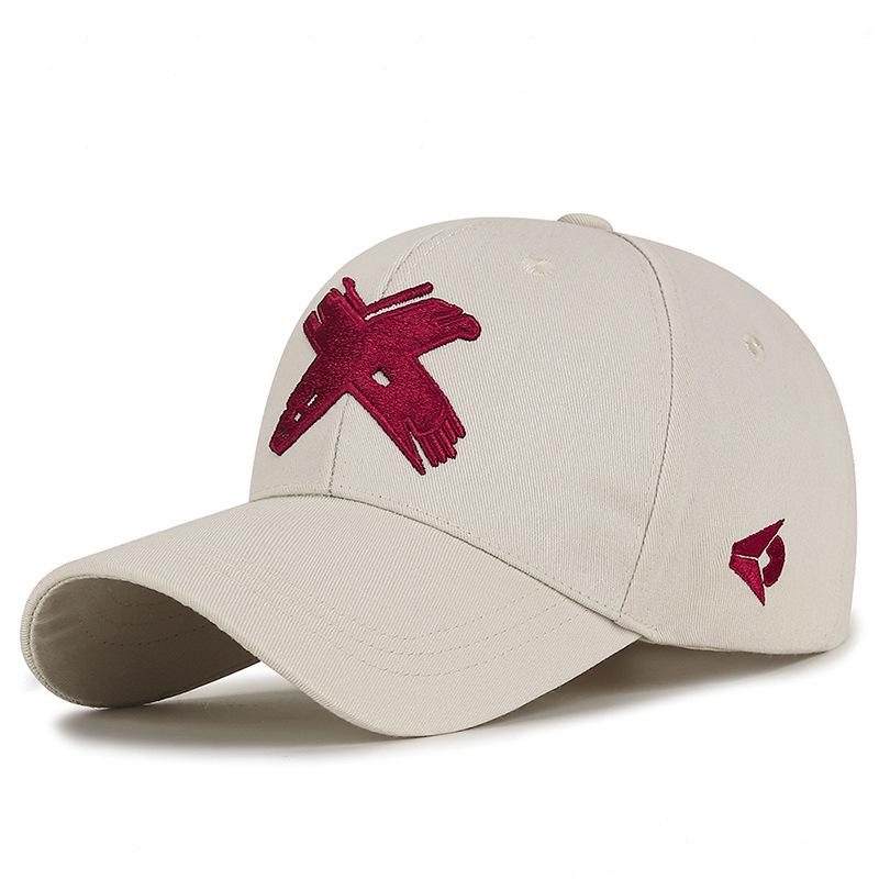 Unisex Embroidered Letter X Baseball Cap with Sun Protection, Adjustable Bill, Available In Spring & Autumn