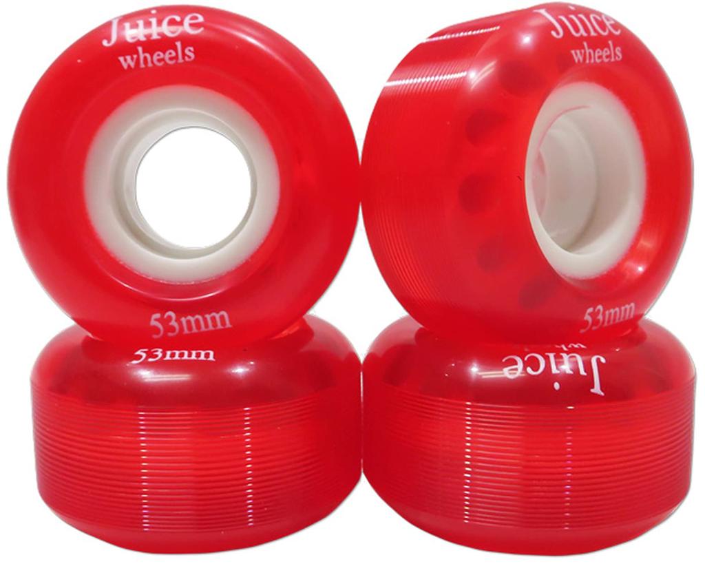 Juice Soft Wheels 53mm Clear Red