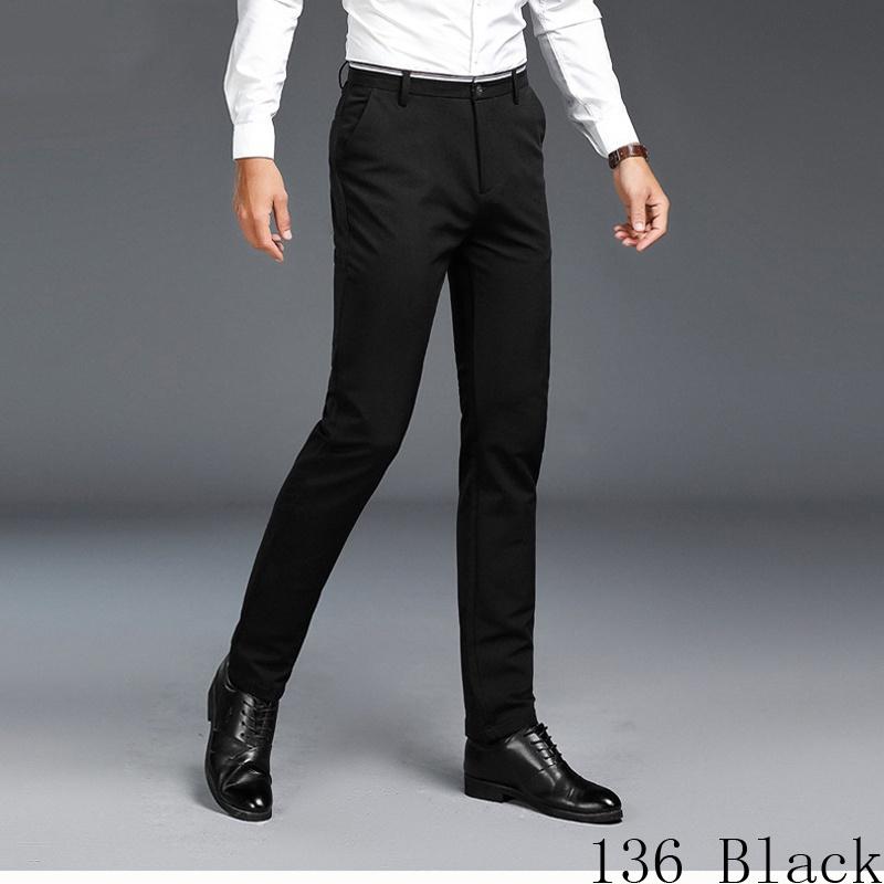 Premium Quality Fashion Young Men's Tight Slim Pants Casual Basic Stretched Trousers