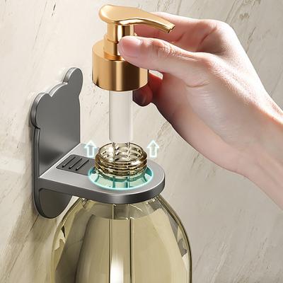 Evrensel Duş Jeli Şişe Rafı Ayarlanabilir Şampuan Şişe Tutucu El Sabunu Dağıtıcı Kanca Duvara Monte Ücretsiz Delme