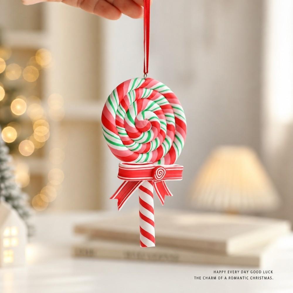 Hanging Fake Candy Pendant Rainbow Design Xmas Tree Hanging Decor Christmas Party Decor