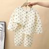 Children's Pajamas Set 100 Cotton Children's Loungewear Double Yarn Baby Clothes Boys Girls Pure Cotton Kids Sleepwear