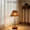 Touch Sensor Rattan Desk Lamp Adjustable Brightness LED Night Light  Bedside Light