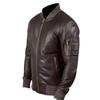 Genuine Men's Jacket Brown Leather Handmade Lambskin Stylish Soft Motorcycle