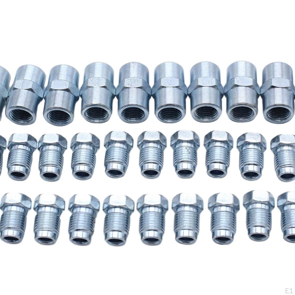 Connector 1 Set 20 Screw Connections 10 Connectors for 4.75mm Brake Line Type to Install Din/ISO