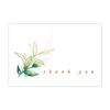 Green Plant 4x6 Inch Thank You Greeting Card for Gift Packaging & Bouquet Decoration