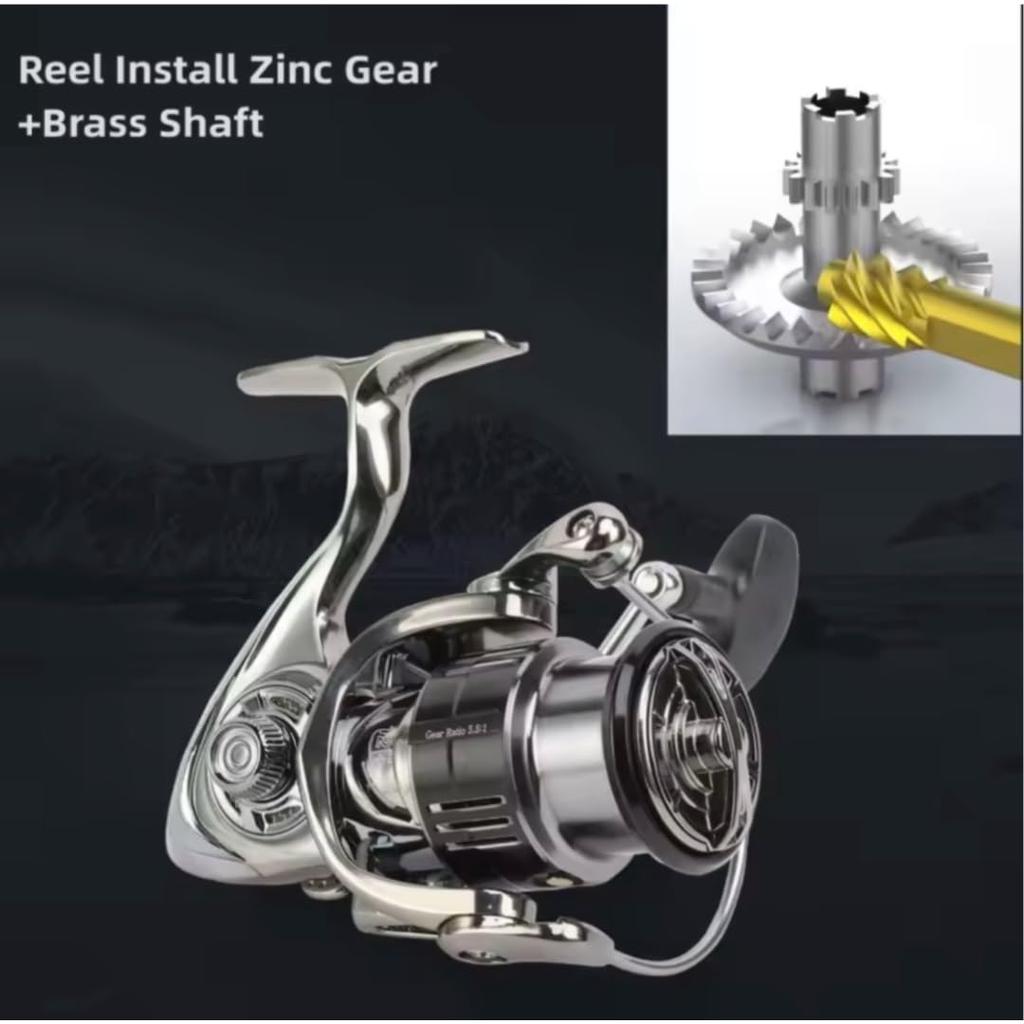Spinning Reel Weight Max Drag Force Gear Ratio BB Ball Suitable for Multiple Fish Saltwater Available in various sizes from 1000 to 5000 Fi's+7 3000,