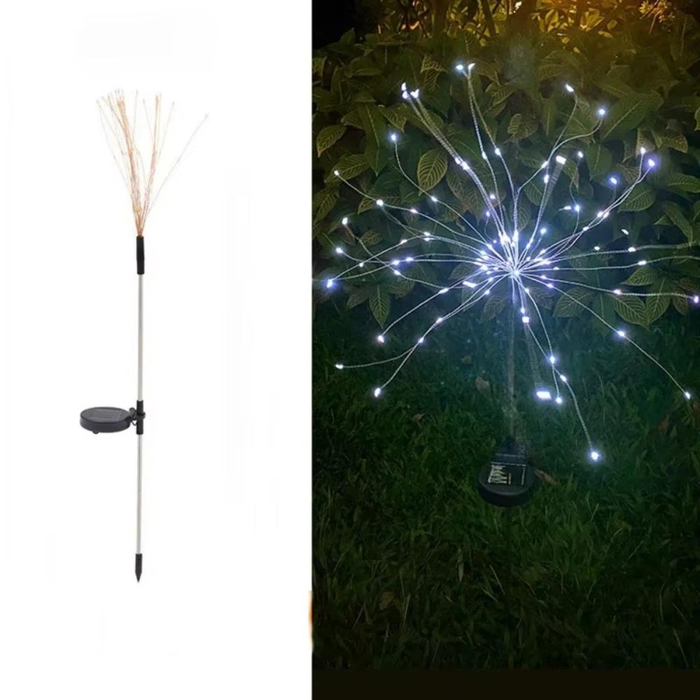 Solar Powered Solar Power Firework Lights 60 LED Outdoor Dandelion Lawn Lamp  Garden Decoration