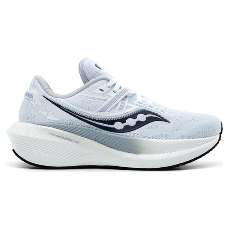 SAUCONY Triumph 20 Comfortable Simple Non-Slip Durable Low-Top Running Shoes Women Sneaker White Black S10759-11