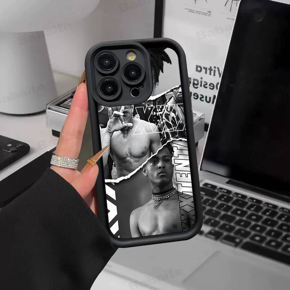 Handyhülle für iPhone 17 16 E 15 14 13 12 11 Pro Max Plus Rückabdeckung des Rappers X-XXXTentacionS