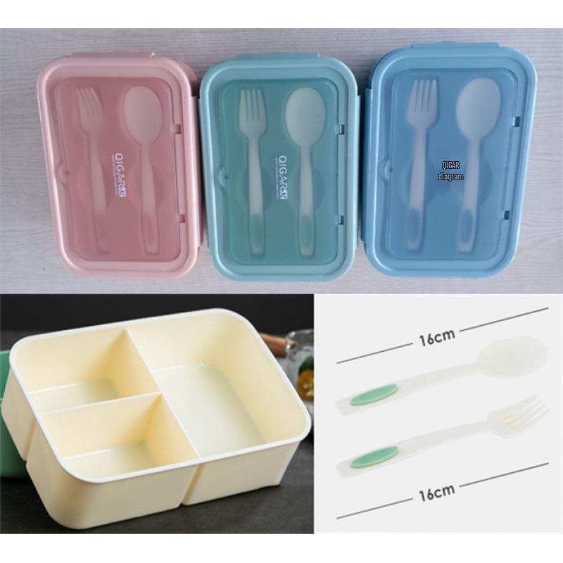 Simple Stylish Microwaveable Bento Lunch Box for Students Office Workers and Kids 1440₽