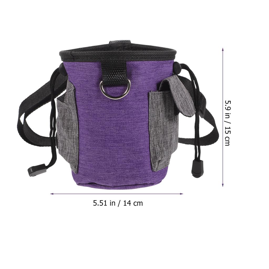 Dog Treat Bag Portable Outdoor Snack Pouch Wear-Resistant Dog Training Bag for Walking Puppy Treat Holder Snack Holder
