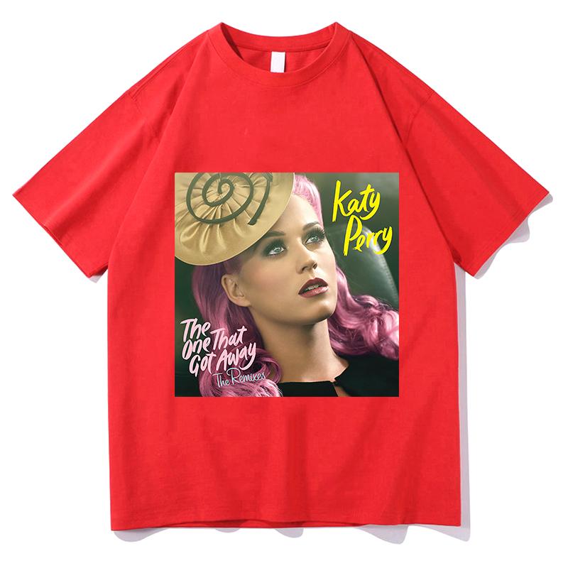 Katy Perry The One That Got Away TShirt Y2k Letters Printed Personality Tee Summer Fashion Streetwear Gift Short Sleeve Clothes