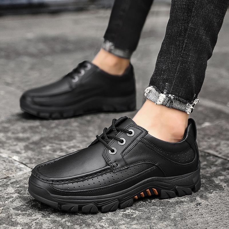 Genuine Leather Shoes Men Luxury Brand Tooling Man Formal Dress Male Footwear Comfortable Work Outdoor Shoes Business Oxfords