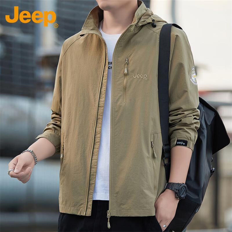 Jeep Men's Autumn/Winter Casual Hooded Jacket