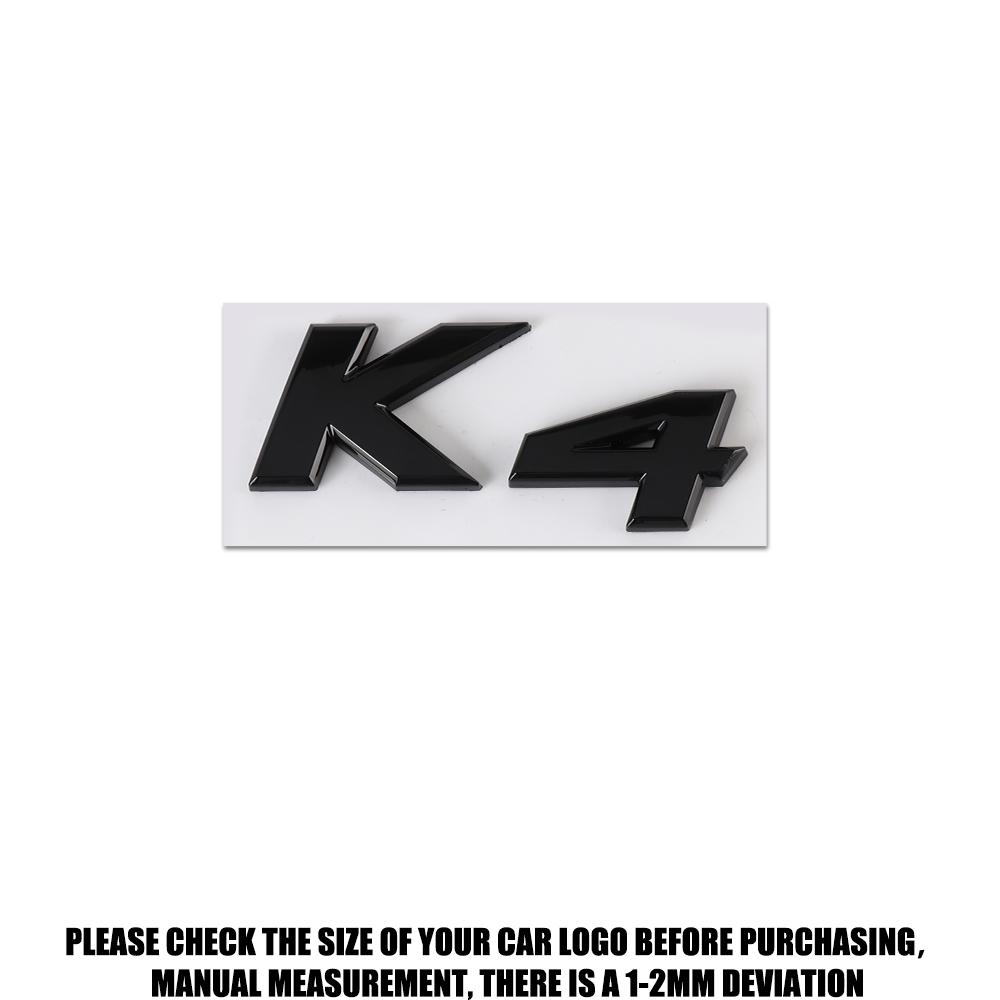 New Auto Exterior K3 K5 K4 KX5 Emblem Fender Rear Trunk Body Badge Sticker For Kia Forte Ceed Cerato RIO 2 3 4 Picanto Sportage HR8