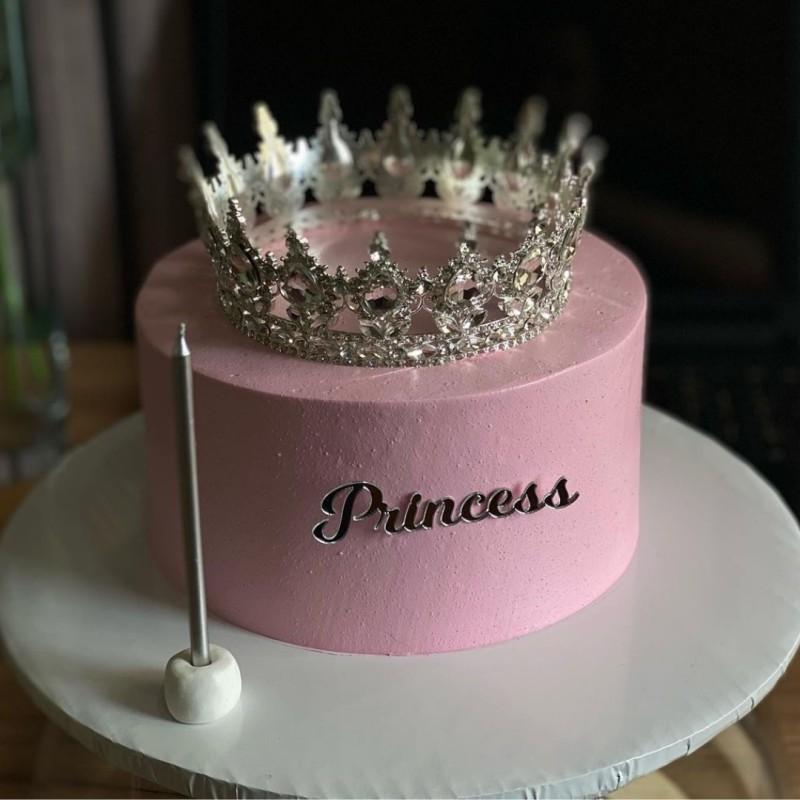 Alles Gute zum Geburtstag Prinzessin Acryl Tortenaufsatz Schöne Königliche Grenzüberschreitende Königin Blumen Dekorationen für Torte Tortendekoration Zubehör