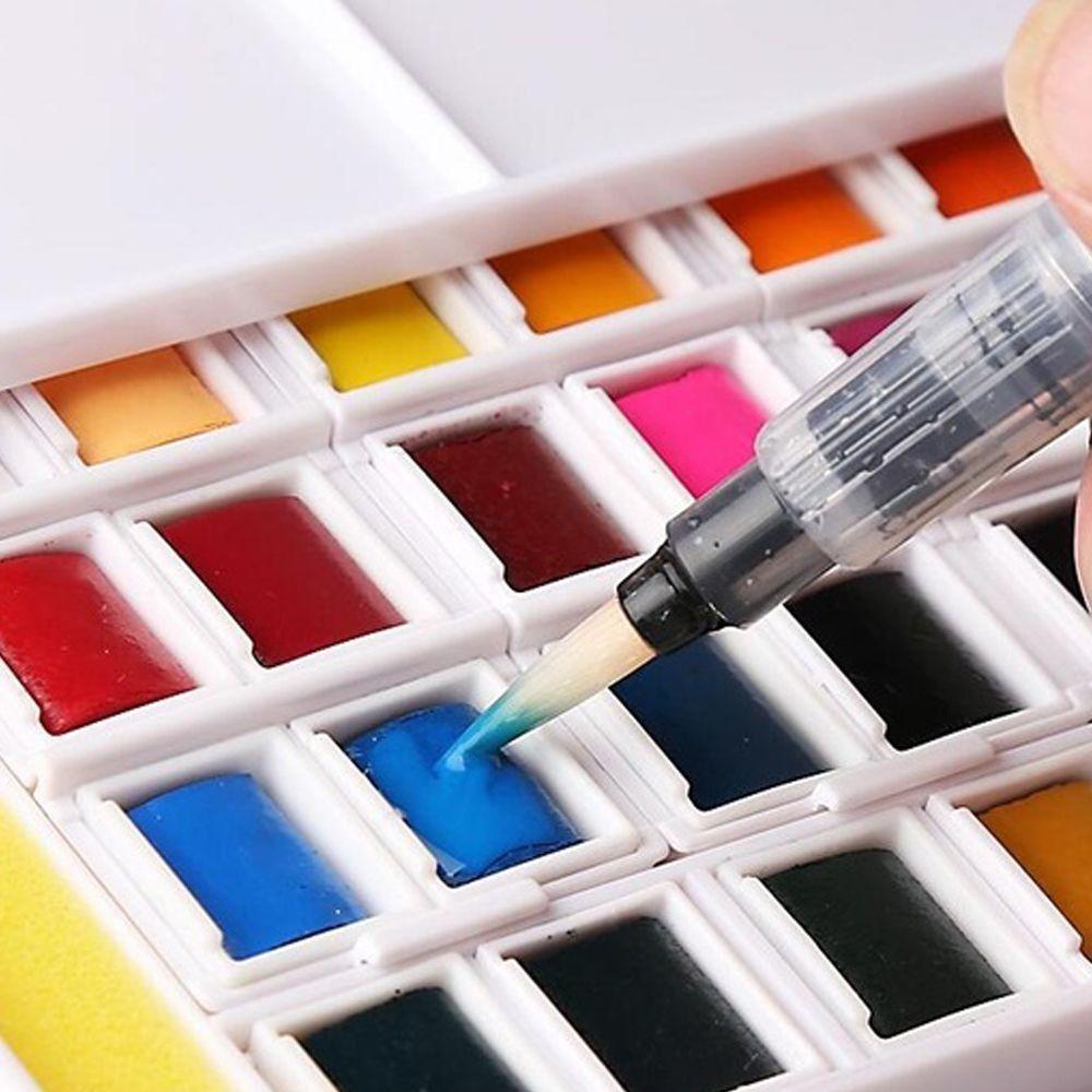 5/20/50pcs Plastic Empty Half Tiny Pans Watercolor Pans  DIY Watercolor Oil Painting