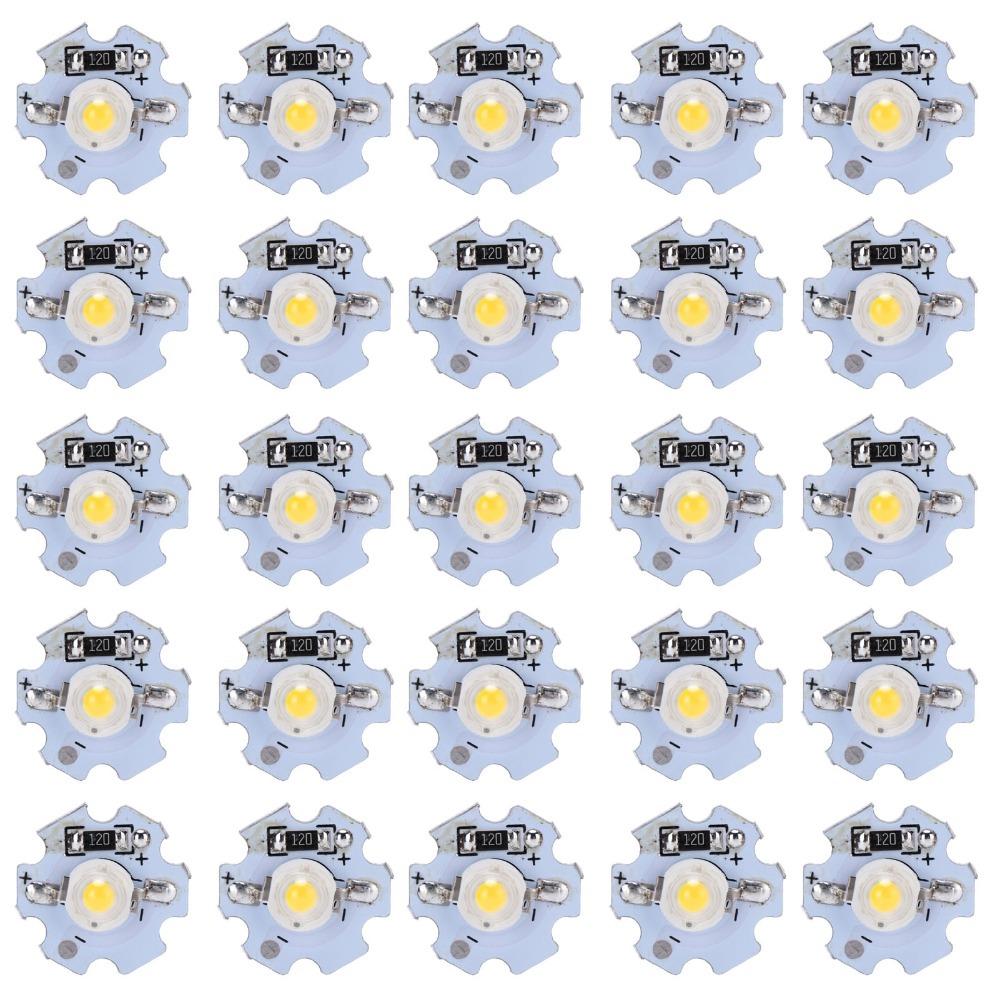 25pcs Replace 0.5W LED Lamp Beads 5V Aluminum LED Chip Bulb SMD LED Chip Stage Light