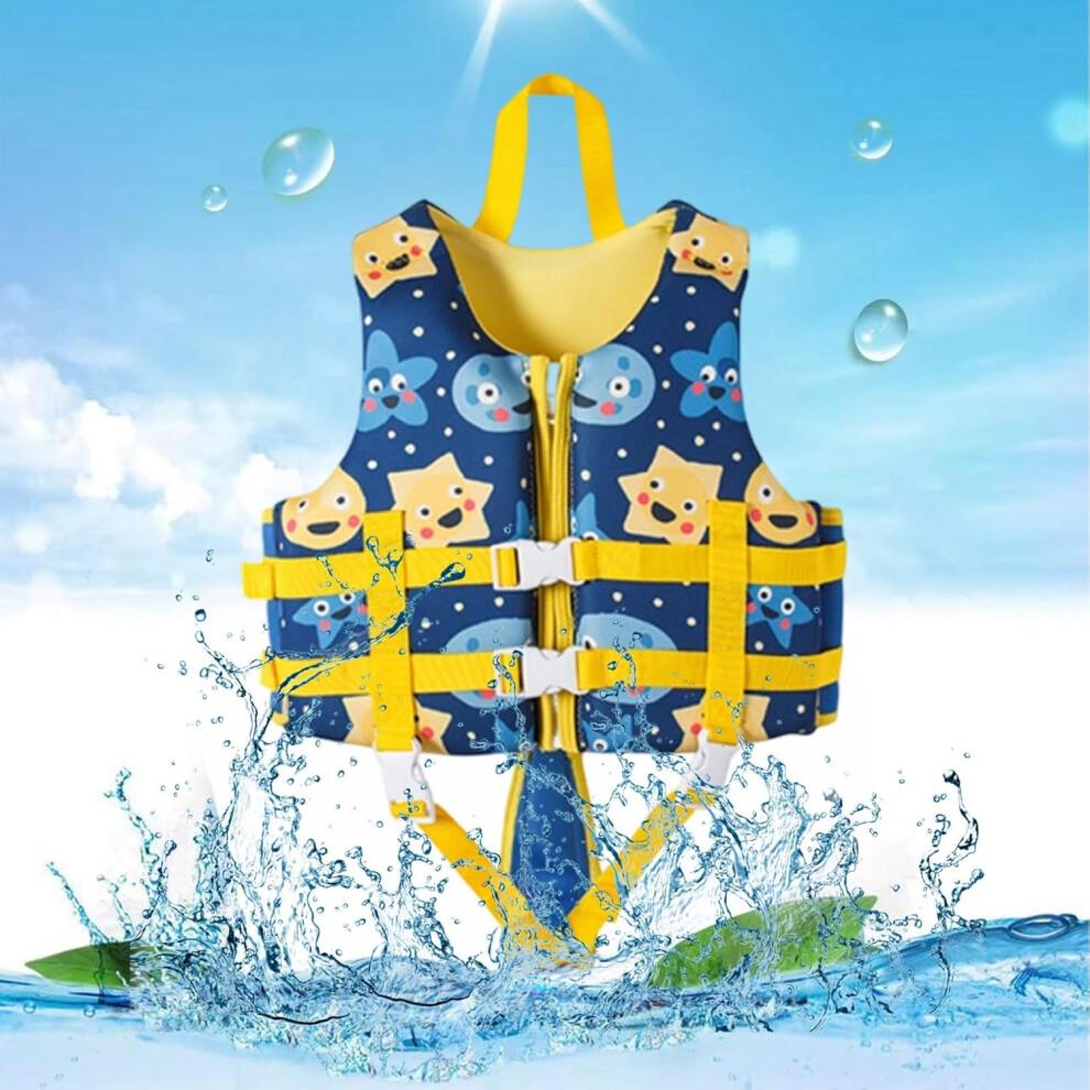 Life Jacket Kids 2 Years To 6 Years B01-Dark Blue M Life Vest Armbands Swimming Belt 1 Year To 3 Years