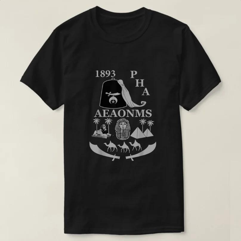Shriner 1893 PHA Pharaoh AEAONMS Masons TShirt 100 Cotton ONeck Summer Short Sleeve Casual Unisexs Tshirt Size S3XL S