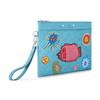 Louis Vuitton X Yayoi Kusama Pochette To-Go Fantasia Cartoni Animati Monogramma Pelle Goffrata Pochette da Uomo Pochette da uomo Blu M81944