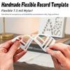 Handmade Flexible Record Template Flexible Ruler With Recording Templates