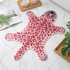 Cartoon Pink Tiger Carpet Striped Leopard Pattern Tiger-shaped Doormat Absorbent Wear-resistant Bedroom Floor Mat Home Decor