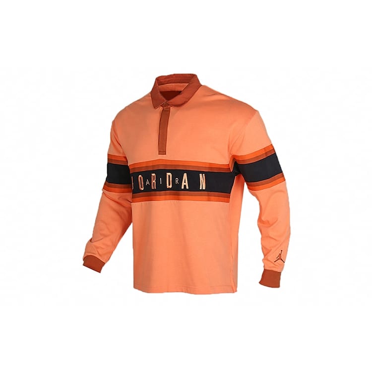 Jordan Polo Shirts Men's Orange Polo Collar Moderate Other BQ5670-854