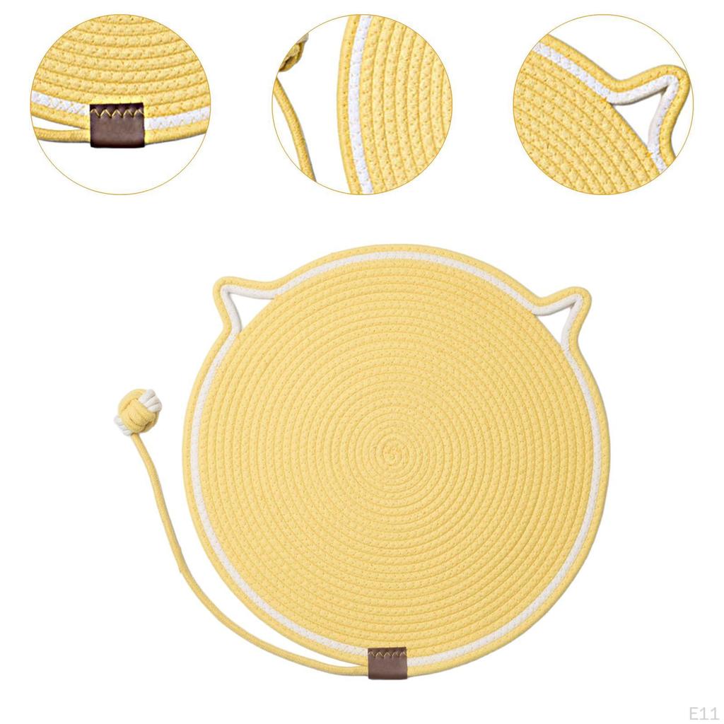 Cat Scratch Mat with Toy Ball for Indoor Play And Claw Care