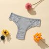 Women's Spring and Summer New Cotton Pure Color Thread Lace Low Waist Breathable Briefs