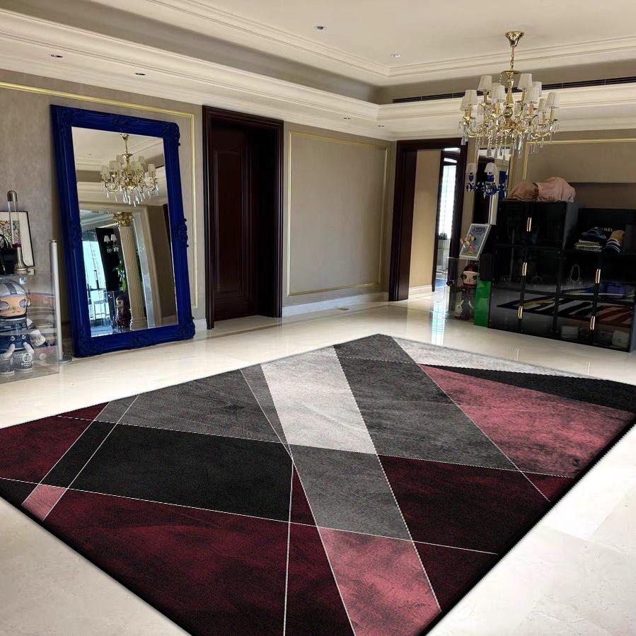 Geometric Large Area Living Room Rugs Decoration Household Foldable Washable Carpets for Bedroom 200x300 Lounge Soft Floor Mat